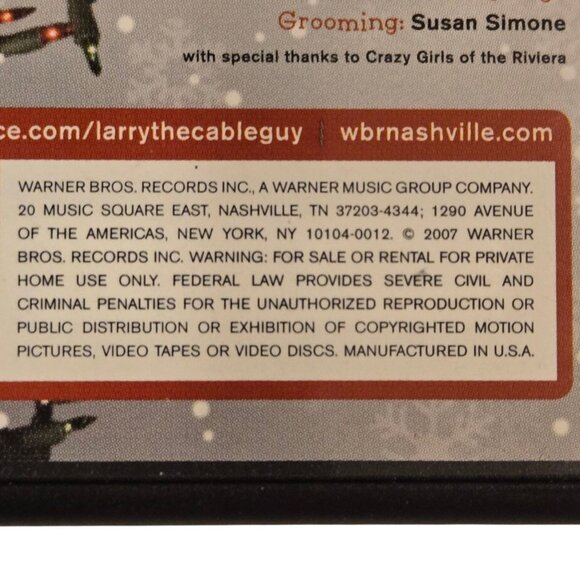 Larry The Cable Guys Christmas Spectacular DVD Holiday Comedy 2007 - Picture 3 of 5